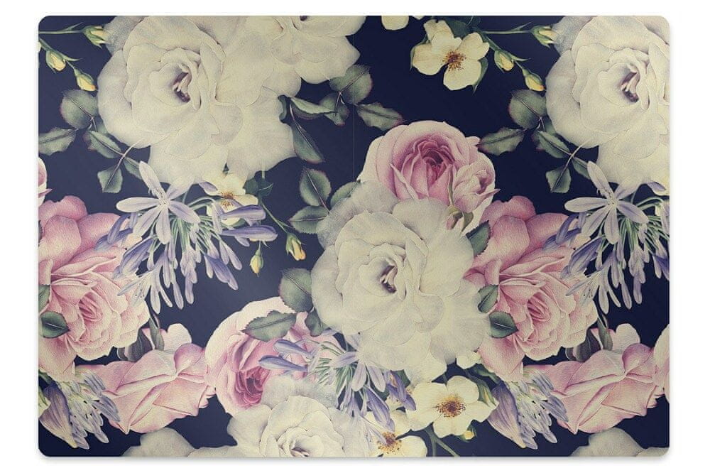 kobercomat.sk Podložka pod kolieskovú stoličku barokový kvety 140x100 cm 2 cm 